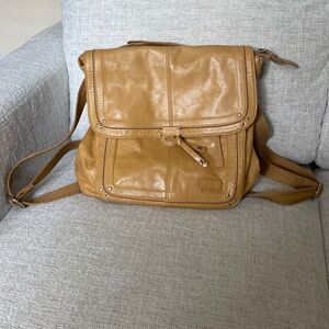 The Sak vintage leather crossbody/bookbag
